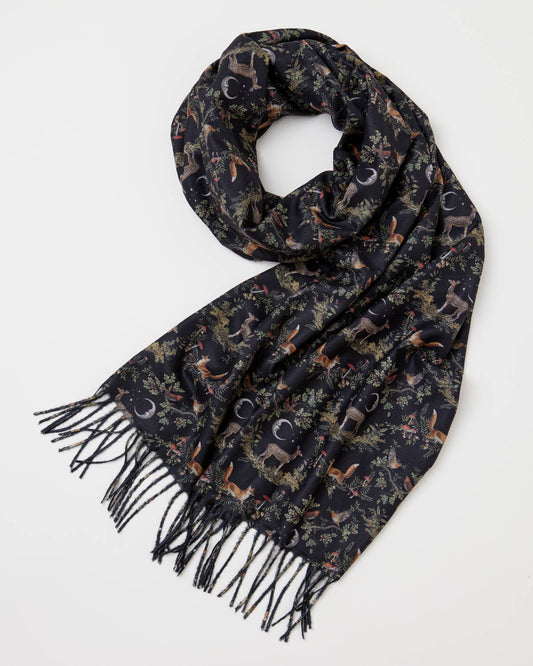 Fable England - FABLE A Night's Tale Woodland Heavyweight Scarf - Midnight