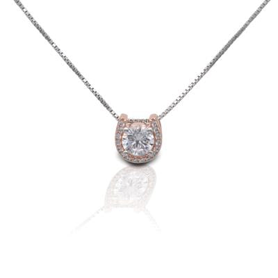 Kelly Herd Necklace Rose Gold Plated - Horseshoe