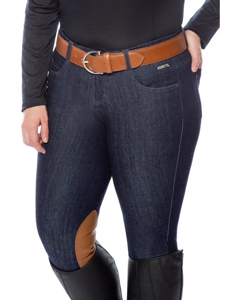 Kerrits - Simple D Leather Belt - Size XS/S Only