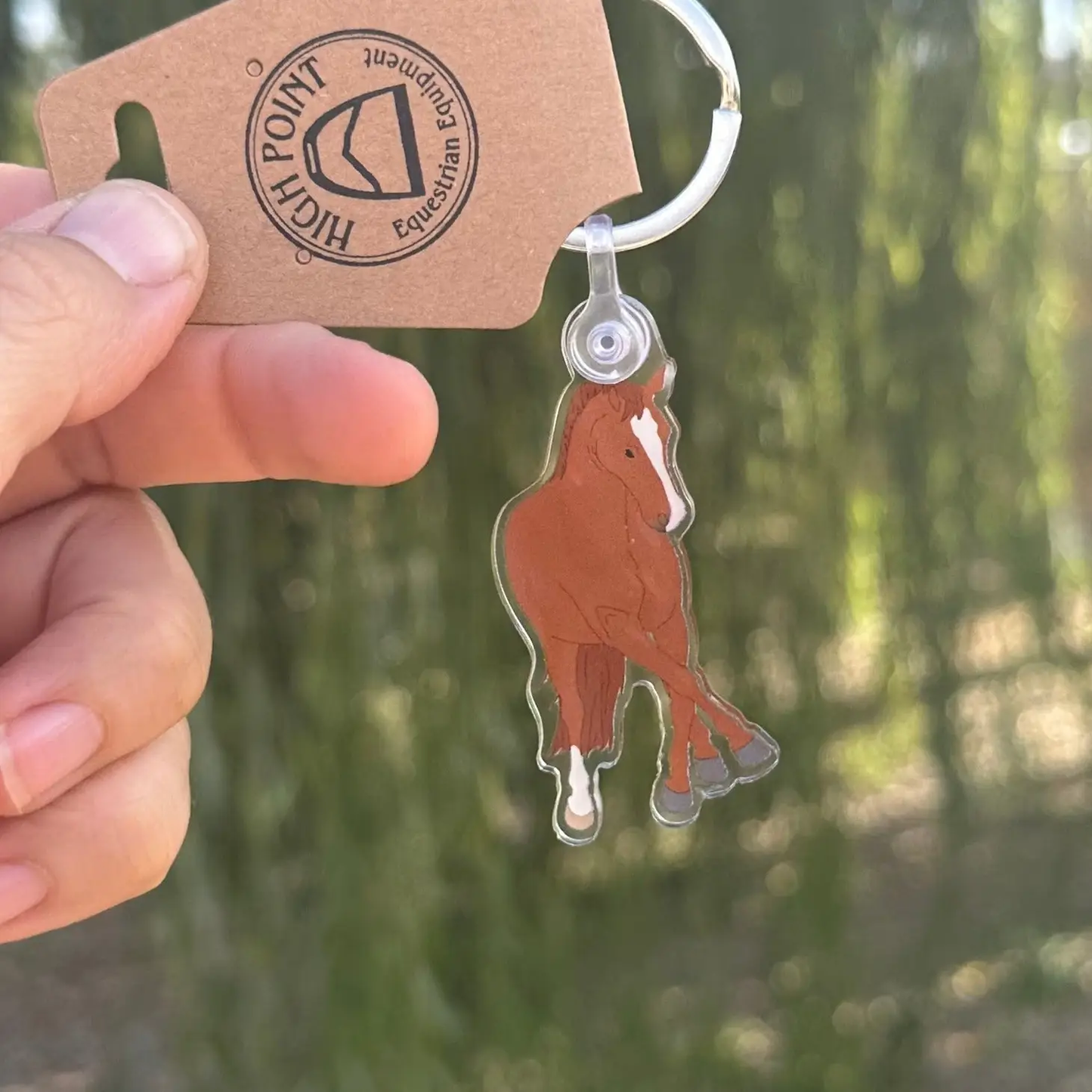 High Point Equestrian Equipment - Dressage Horse Keychain