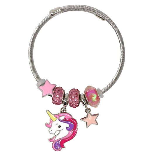 Pink Poppy - Unicorn Charm Bracelet