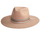 American Hat Makers - Maldives Moon - Womens Wide Brim Felt Fedora Hat