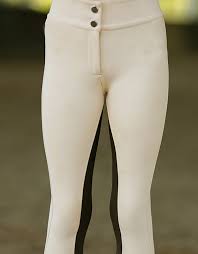 GiddyUp Youth 2 Tone Cream & Brown Garland Show Jodhpurs