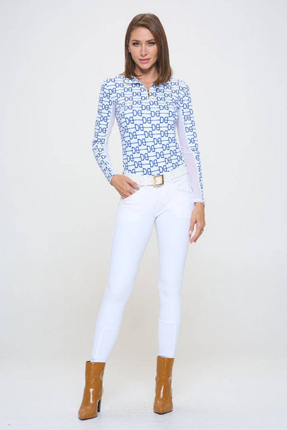 Dancing Equestrian - Signature DE Sunshirt - Nautical Blue