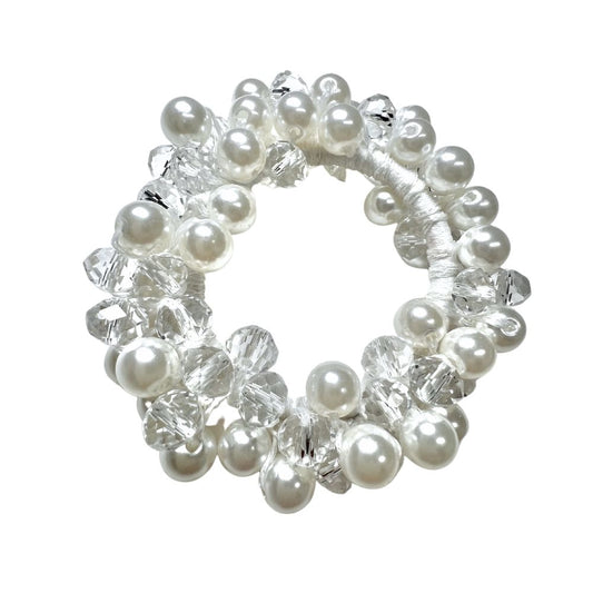 Boutique Equines Ellie Crystal & Pearl Scrunchie