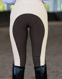 GiddyUp Ladies 2-Tone Cream and Brown Garland Breeches