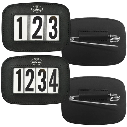 Hamag Leather Saddlecloth Number Holders (Pair)