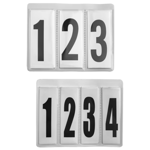 Hamag Spare Interchangeable Number Insert for Leather Number Holders (Pair)