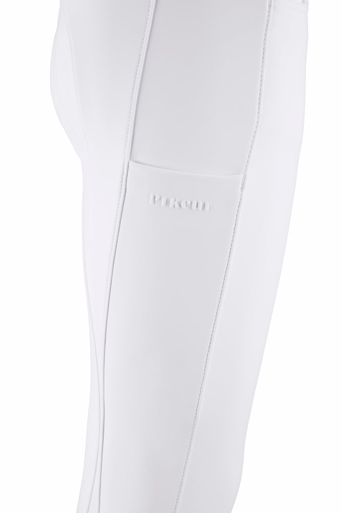 Pikeur Youth Braddy Midwaist GripTec Full Seat - White