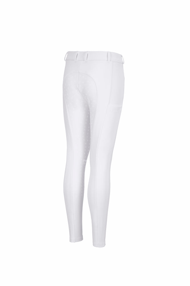 Pikeur Youth Braddy Midwaist GripTec Full Seat - White