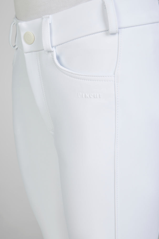 Pikeur Youth Braddy Midwaist GripTec Full Seat - White