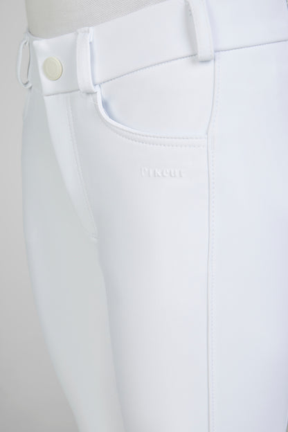 Pikeur Youth Braddy Midwaist GripTec Full Seat - White