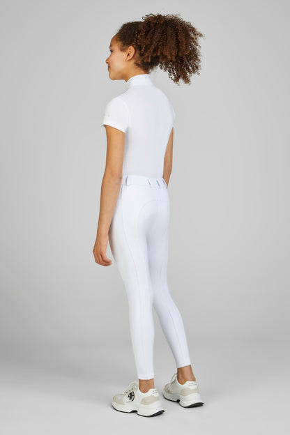Pikeur Youth Braddy Midwaist GripTec Full Seat - White
