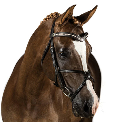 Flexible FIt Quantum Snaffle Bridle Havana