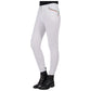 HKM Laura Garrelli Riding Breeches Full Seat - Livigno Sportive - White & Taupe