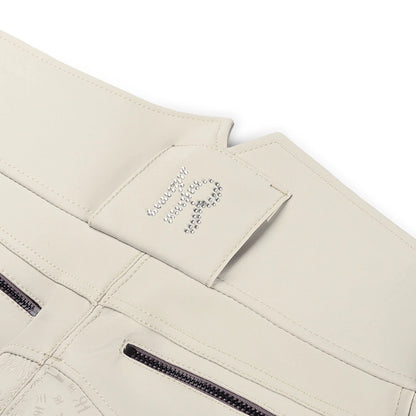 Mrs Ros Amsterdam Riding Breeches - Performance White & Beige