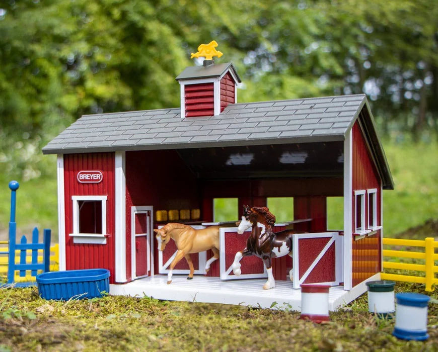 Breyer Stablemates Red Stable Set