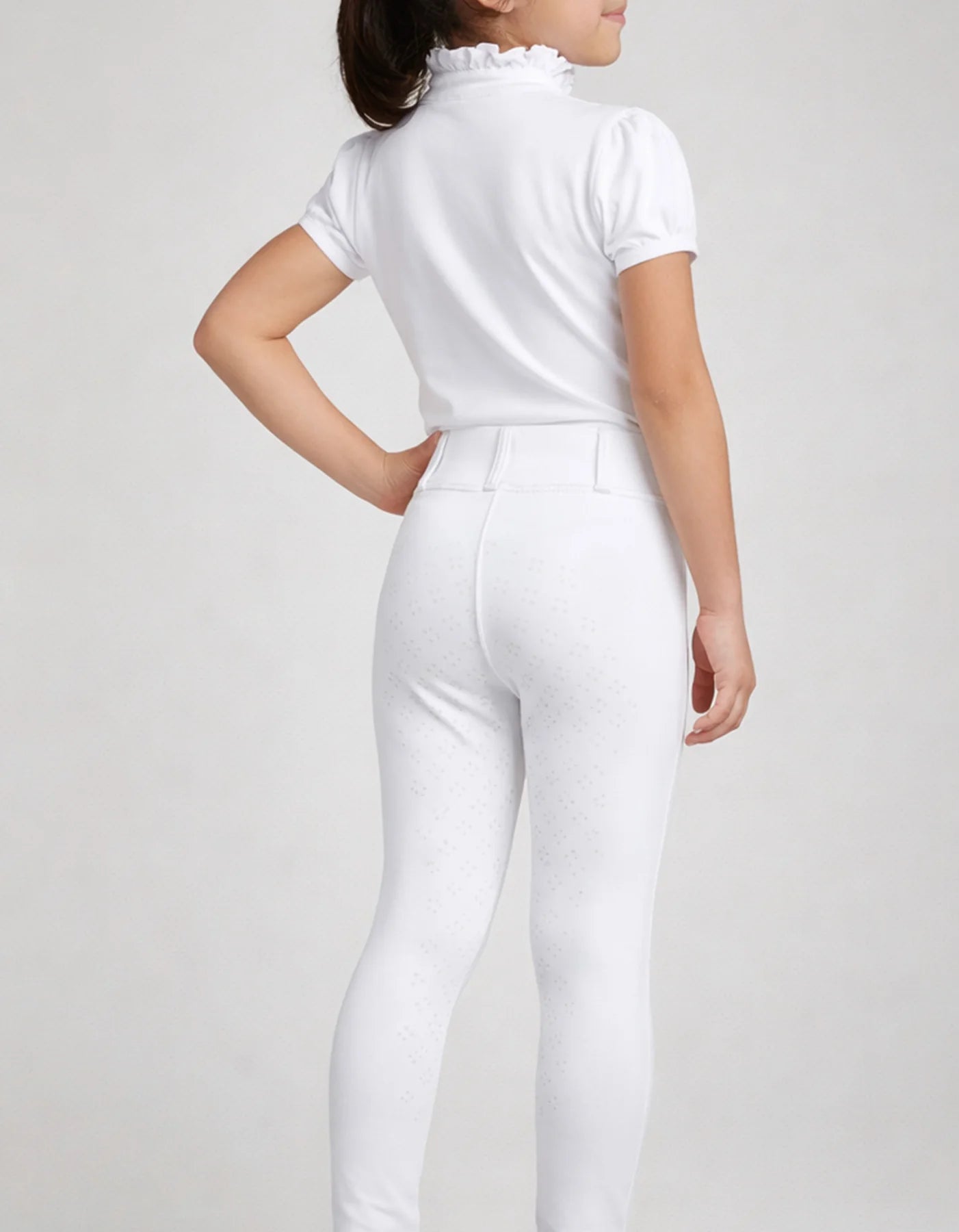 GiddyUp Youth Victory White Pull On Tights