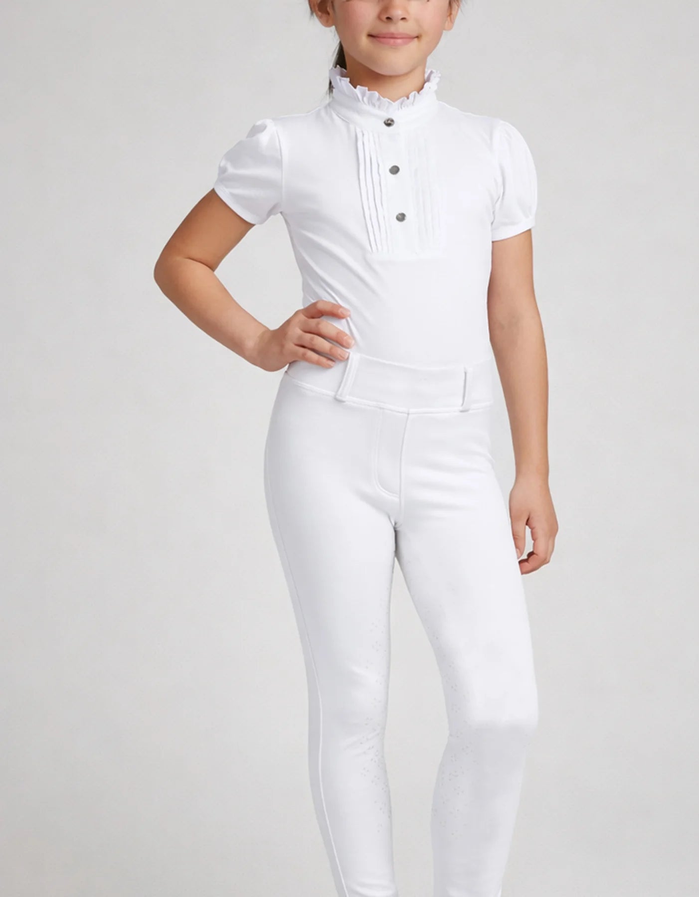 GiddyUp Youth Victory White Pull On Tights